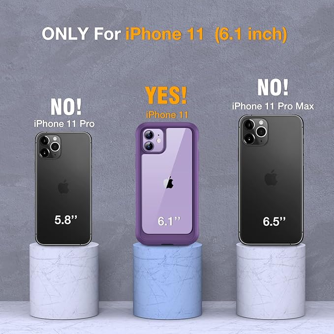Miracase Glass Series for iPhone 11 Case 6.1 inch, Upgraded Full-Body Rugged - Image 6