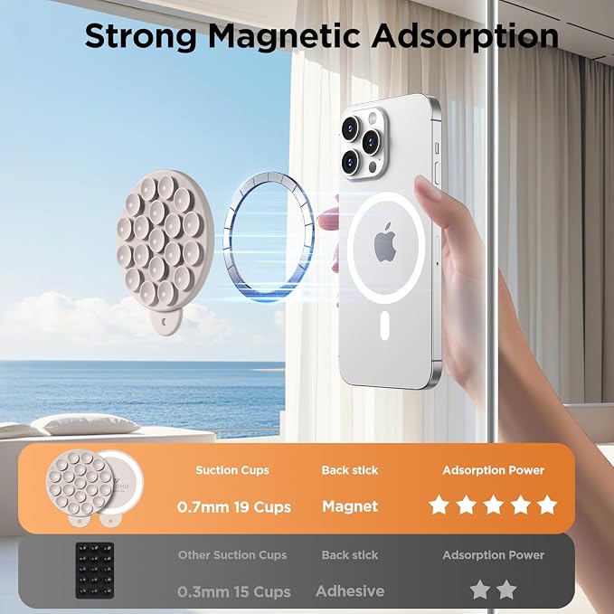 Magnetic Suction Cup Phone Mount - Image 4