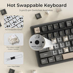 RK ROYAL KLUDGE R98 Pro Wired Mechanical Keyboard, 96% Creamy Gaming Keyboard - Image 7
