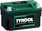 YTX7A-BS-STD 12.8V 3AH 180CCA LiFePO4 Lithium Motorcycle Battery fit by TYKOOL
