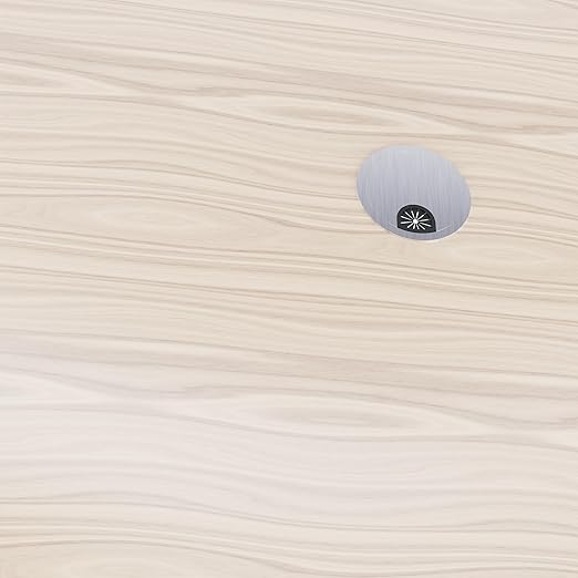2 Pack Desk Grommet 2 Inch 50mm, Zinc Alloy Computer Desk Wire Hole Cover - Image 5