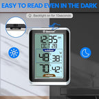 GEEVON Indoor Outdoor Thermometer Wireless Digital Hygrometer Temperature and - Image 7
