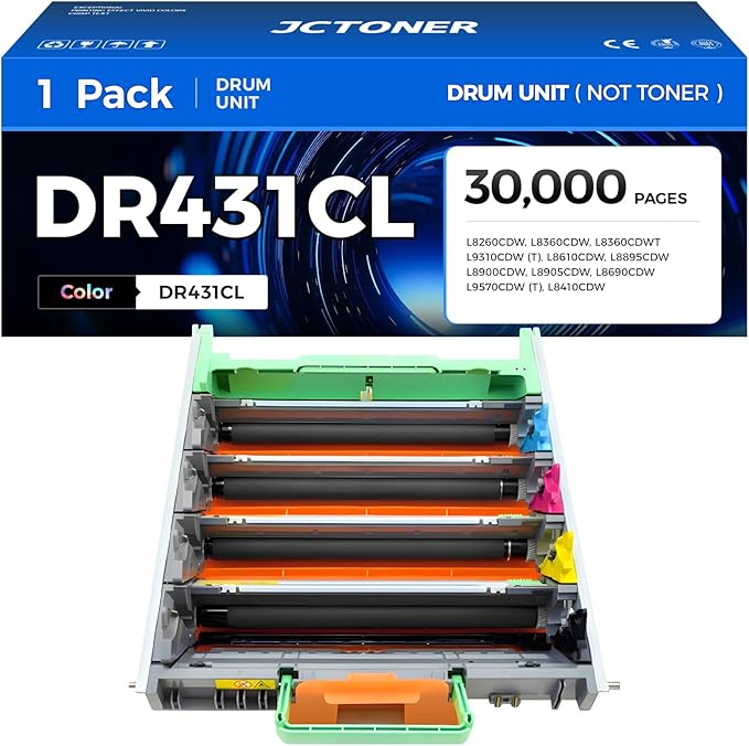 DR431CL Drum Unit High Yield Replacement by JCTONER