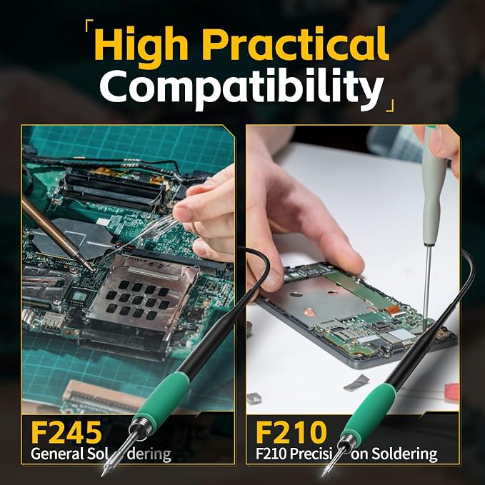 FNIRSI DWS-200 200W Precision Digital Soldering Station Kit, - Image 6