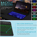 DETUOSI Backlit Keyboard Case for Samsung Galaxy Tab A7 Lite 8.7" 2021 - Image 7