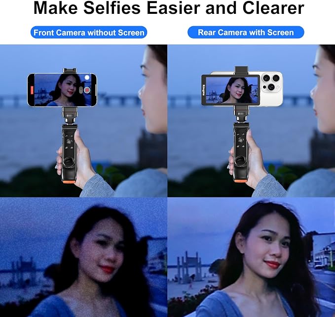 King Ma 5" Phone Vlog Selfie Monitor Screen, Back Camera Monitor - Image 3