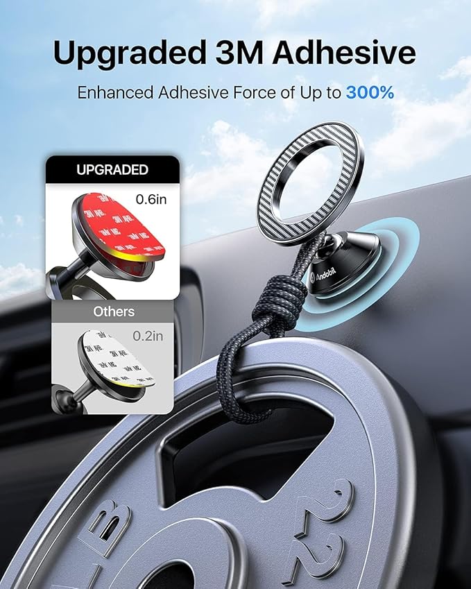 andobil for Magsafe Car Mount Dashboard Cell Phone Holder Magnetic Phone Holder - Image 4