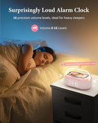 COLSUR Bluetooth Speaker with Wireless Charger, FM Radio, Dimmable LED Night - Image 4