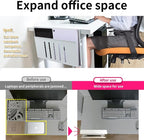 Desk Side Storage, Under Desk Storage, No Drill Steel Hanging Desk Organizer - Image 4