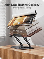 Book Stand for Reading, 360° Adjustable Book Holder, Foldable Book Holder Stand - Image 5