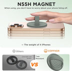Magnetic Phone Ring Grip Holder, Silicone Finger Loop Grip, Compatible - Image 5