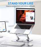 Adjustable Laptop Stand with 360 Rotating Base, Stable Computer Stand - Image 7
