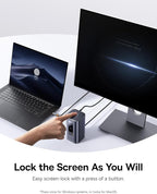 Baseus Laptop Docking Station, 11 in 1 Triple 4K Display HDMI/DP, 10Gbps USB - Image 7