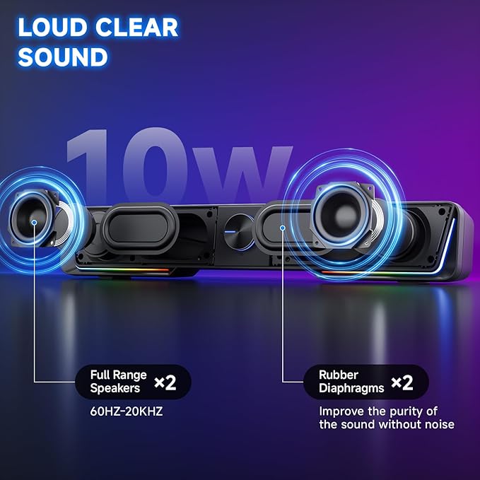 Jeecoo A40 Bluetooth Computer Speakers - Image 2