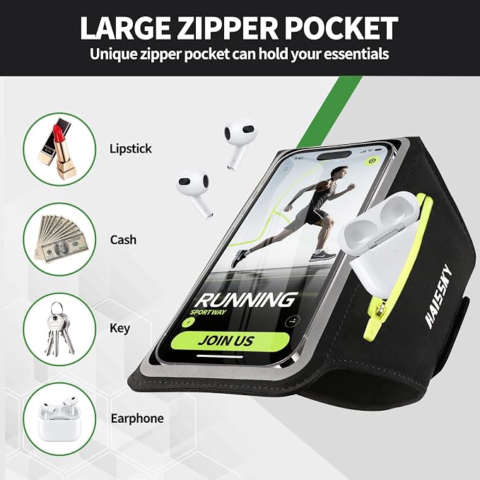 Running Armband with Earphone Bag - Image 2