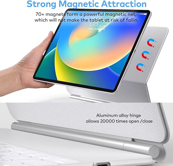 Keyboard Case for iPad Air 13 and iPad Pro 12.9 inch 6th / 5th / 4th / 3rd - Image 5