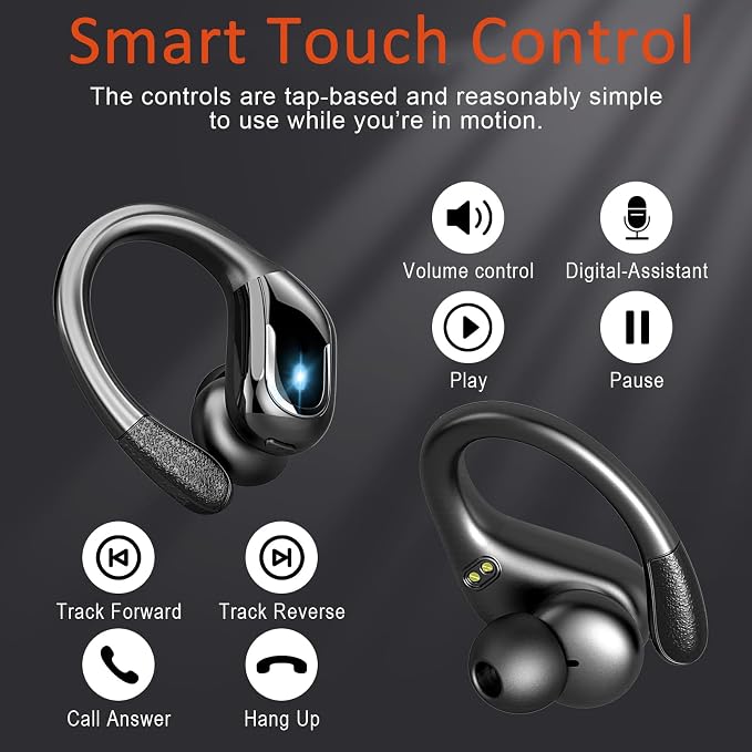 Ltinist Wireless Earbud, 75H Battery Over Ear Headphones - Image 7