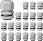 20 Pcs 3/4" NPT Nylon Cable Glands, IP68 Waterproof Adjustable Cord Grip Cable by Bonsicoky