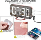 SZELAM Alarm Clock for Bedroom, LED and Mirror Digital Clock Large Display - Image 7