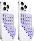 2 Pack Silicone Suction Cup Phone Case Mount Double Sided, Hands-Free Strong by LvShuLiangPin