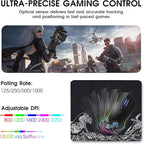 HITIME XVX Wired Gaming Mouse, 12000 DPI RGB Mouse - Image 3