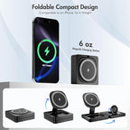 Magnetic Wireless Charger for iPhone: 3 in 1 for Travel 15W Fast Charging Pad - Image 4
