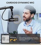 MAONO XLR Podcast Microphone, Cardioid Studio Dynamic Mic - Image 4