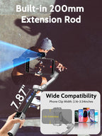 Gimbal Stabilizer for Video Recording, Smartphone 3-Axis Smartphone Gimbal - Image 4