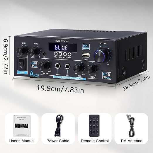 AK55 Stereo Amplifier Home Audio - Image 4