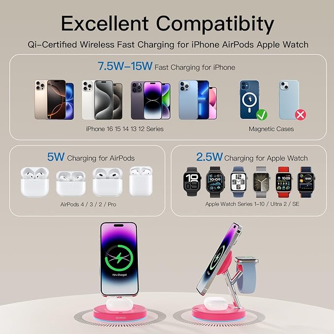 New 3 in 1 Charging Station for Apple Compatible - Image 9