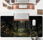 Dark Forest Desk Mat Mouse pad, Big Laptop Computer Keyboard and Mouse Mat - Image 4