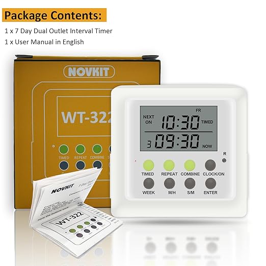 3-in-1 Dual Outlet Timer Plug - Image 7