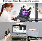 yAyusi Dual-lamp Video Conference Lighting, LED Streaming Light - Image 2