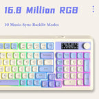 AULA S99 Pro Wireless Keyboard, Gaming Keyboards Media Knob Custom RGB Backlit - Image 7