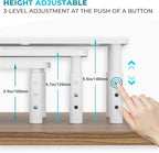 BONTEC Monitor Stand 2 Pack Height Adjustable Metal Riser - Image 6