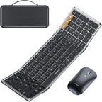 ProtoArc Foldable Keyboard and Mouse, XKM01 True Full-Size Folding Wireless by ProtoArc