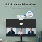 TOALLIN 2K Webcam for PC, Built-in Mic, 90° Wide Angle Webcam - Image 6