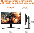 Amazon Basics 27 inch Gaming Monitor, FHD 1080P, VESA Compatible, Adaptive sync - Image 5