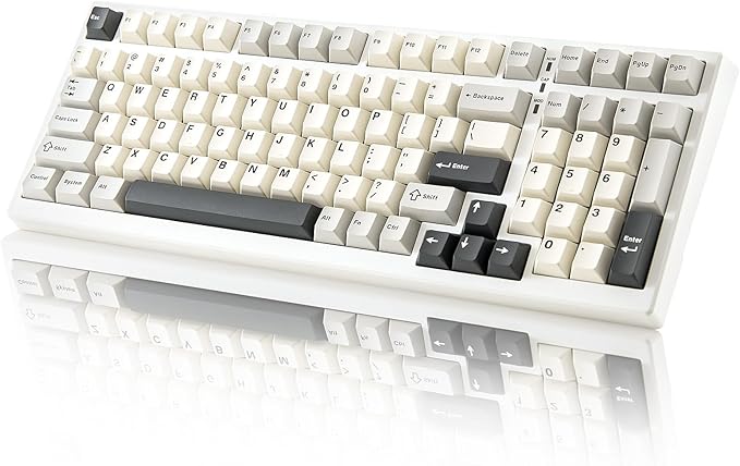 YUNZII YZ98 Gasket Mechanical Keyboard, 99 Key Hot Swappable BT5.0/2.4G/USB-C by YUNZIIMECHANICALKEYBOARD