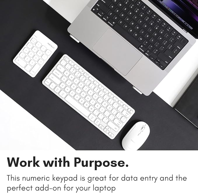 Macally Bluetooth Number Pad for Laptop, MacBook Pro/Air, Windows PC, or - Image 2