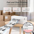 Bluetooth Thermal Shipping Label Printer, Wireless 4x6 Shipping Label Printer - Image 3