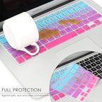 Allinside Blue and Pink Ombre Keyboard Cover Skin - Image 5