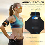 Running Armband with Earphone Pouch & Card Slot, Running Phone Holder - Image 9