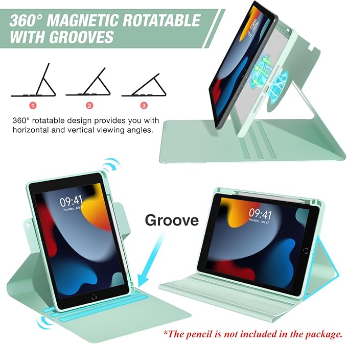 BLUTLOTUS Keyboard Case for iPad 7th/8th/9th Generation 10.2'' 2019/2020/2021 - Image 5