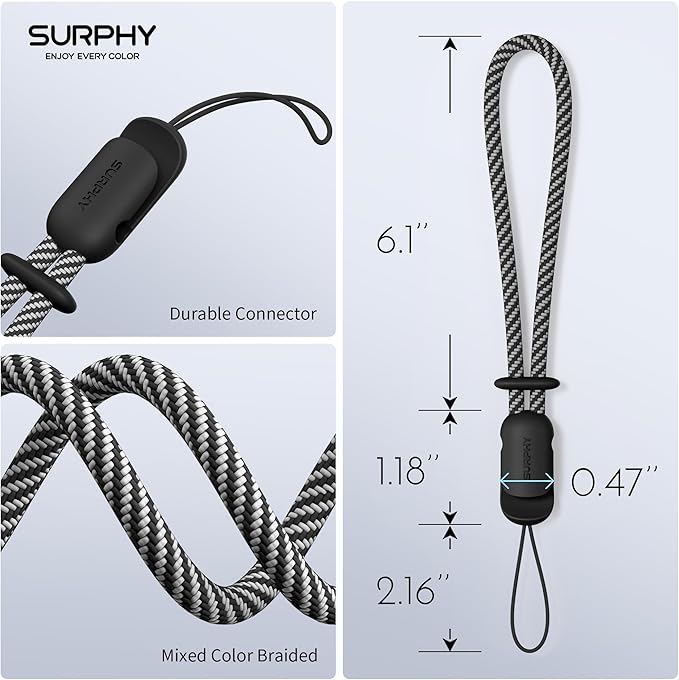 SURPHY 2 Pack Phone Lanyard for Cellphone Case, Phone Wrist Strap for Case - Image 5