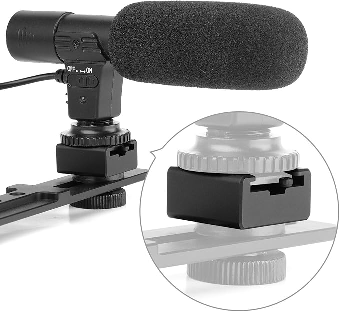 Updated Anwenk Flash Cold Shoe Mount Adapter Flash Shoe Mount Flash Stand - Image 5