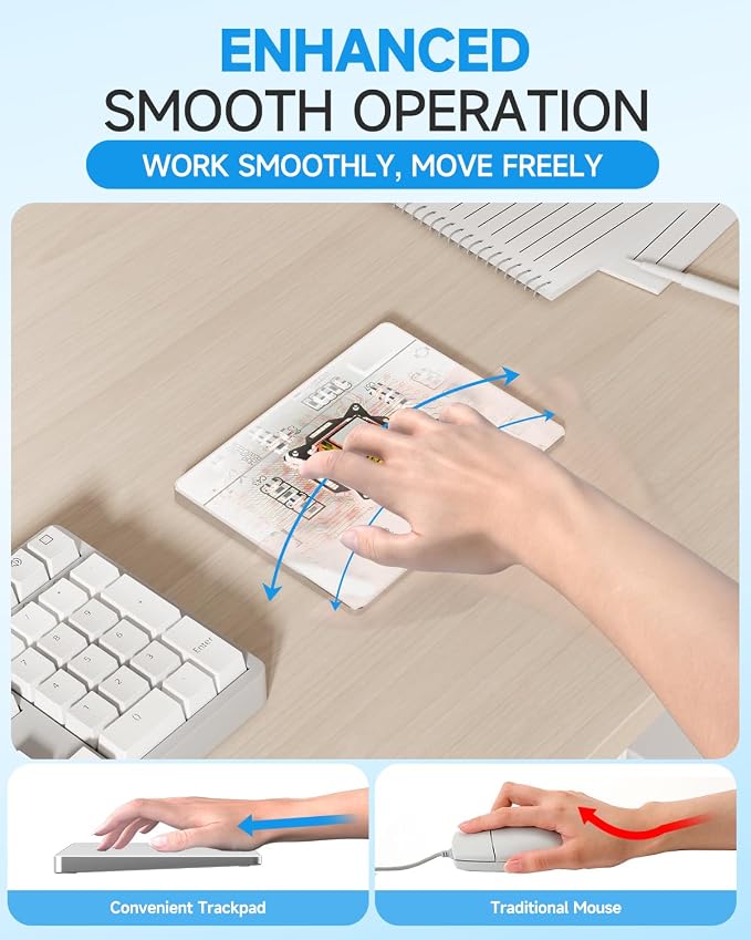 Wireless Bluetooth Trackpad for Windows 10/11, Supports 3 Connection Modes - Image 8