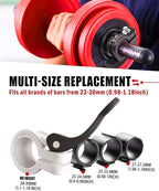 Narrow Barbell Clips 2.5cm Width - Image 2