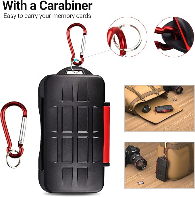 Kiorafoto 12 Slots SD SDHC SDXC Card Holder Case Professional Water-Resistant - Image 4