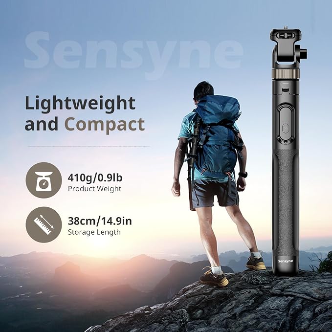 Sensyne 72" Extendable Tripod for iPhone & Selfie Stick - Image 5